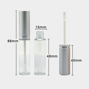Hot-Selling Aluminum Cap Transparent Bottle Eyelash Glue Bottle 7ml Eyelash Makeup Liquid Eyeliner Empty Tube Packaging Material in Stock