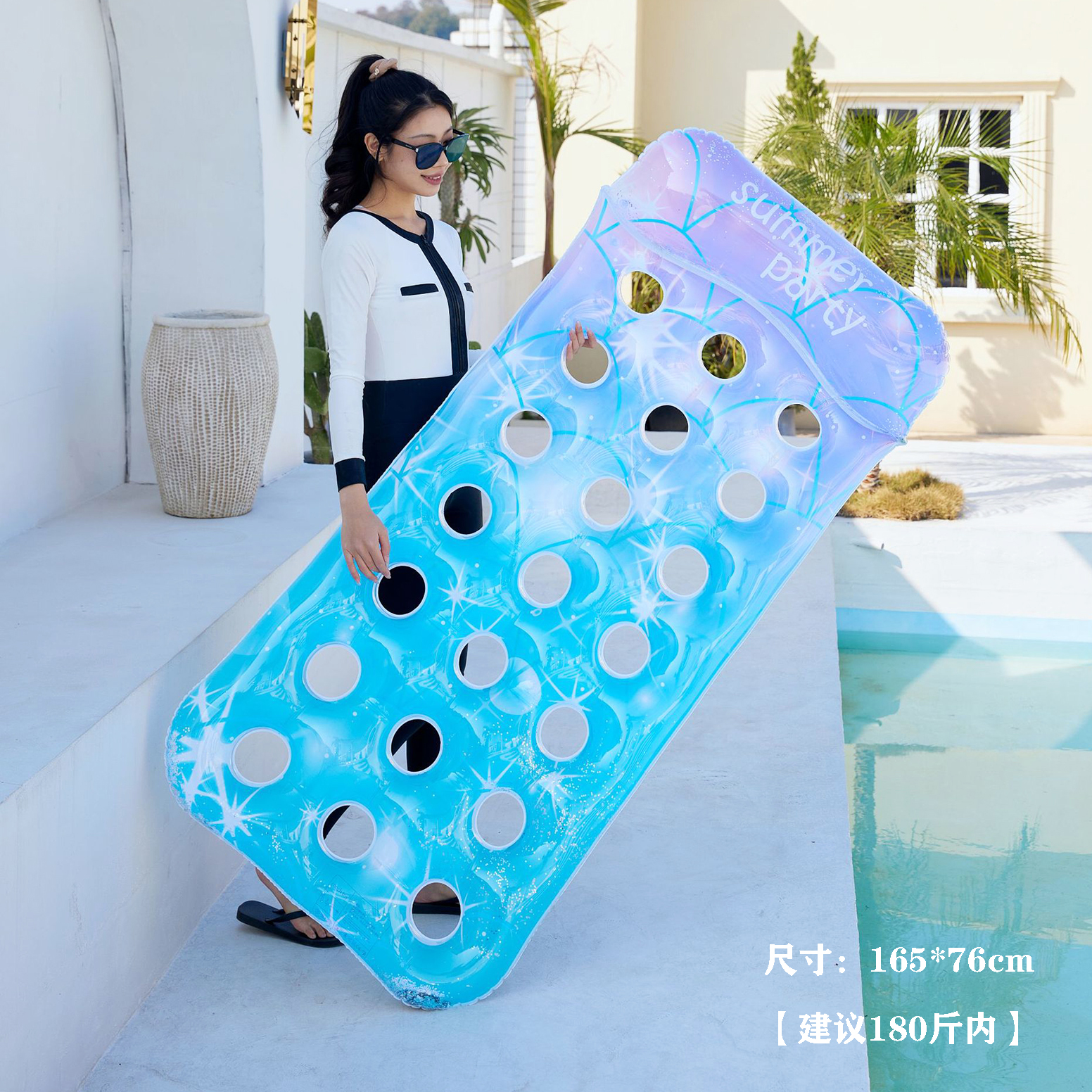 Cama flotante de natación anillo flotante inflable flotante de agua para adultos juguetes de agua para mujeres silla flotante para adultos anillo de natación cama tumblr