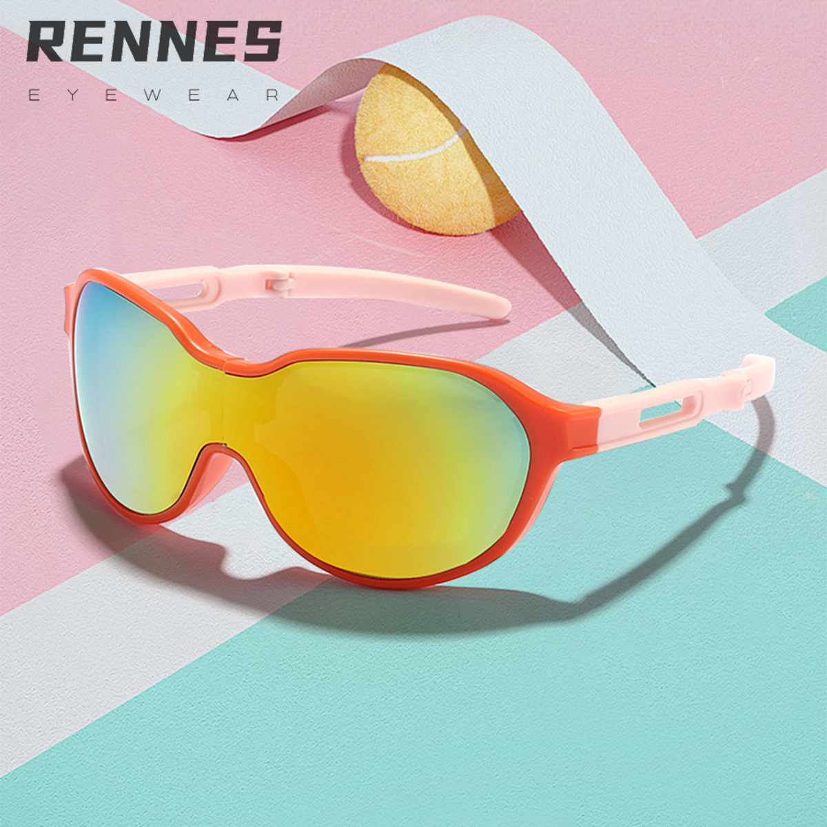 Gafas de sol de moda plegables portátiles para niños transfronterizos para niños y niñas gafas de sol a prueba de viento al aire libre Sunglasses