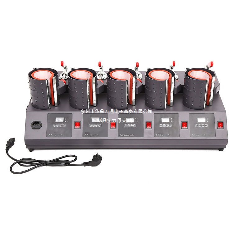 工厂直销智能新款数字烤杯机五表五合一烤杯机出口热转印烤杯机