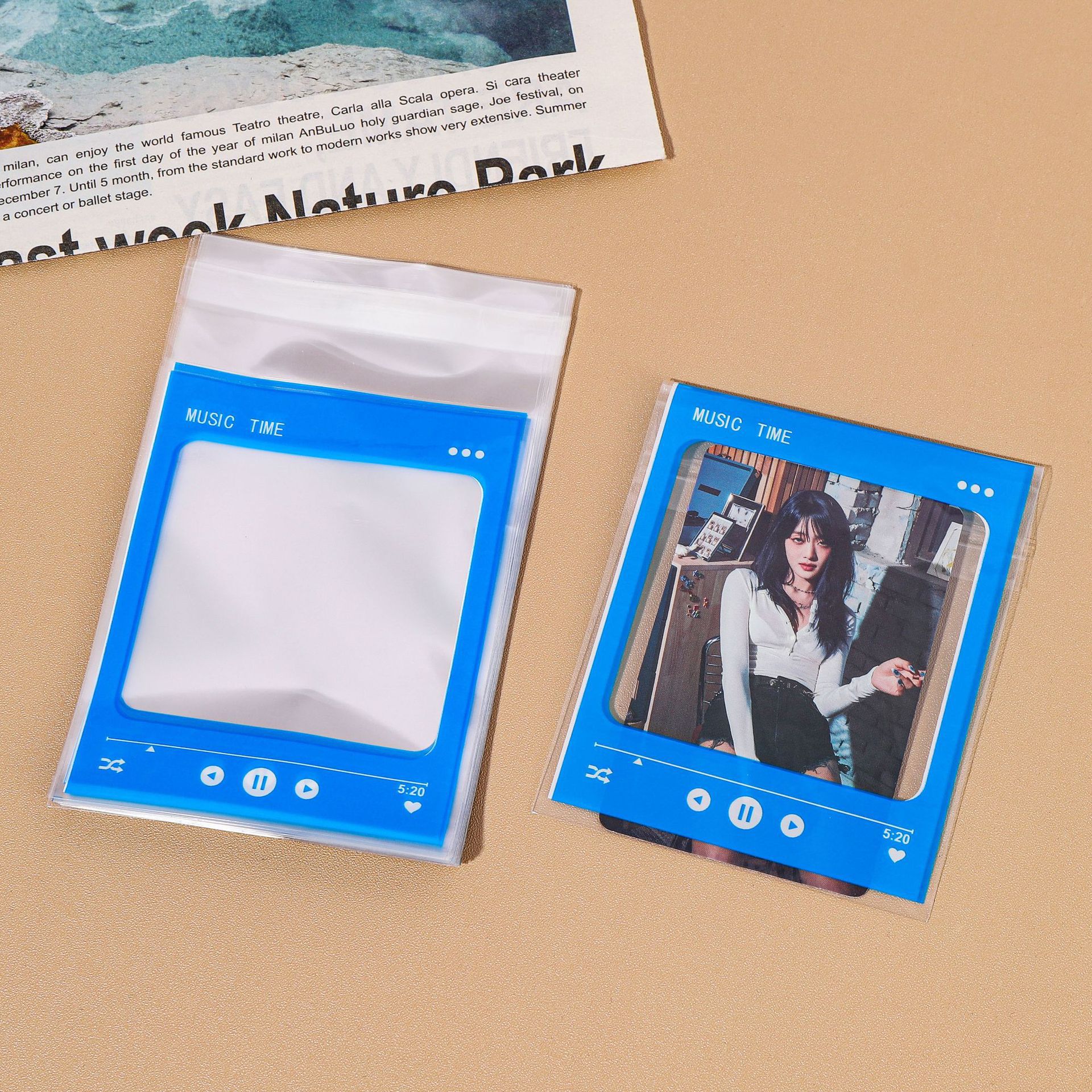 음악 인터페이스 블루(팩당 50매) 8*10+