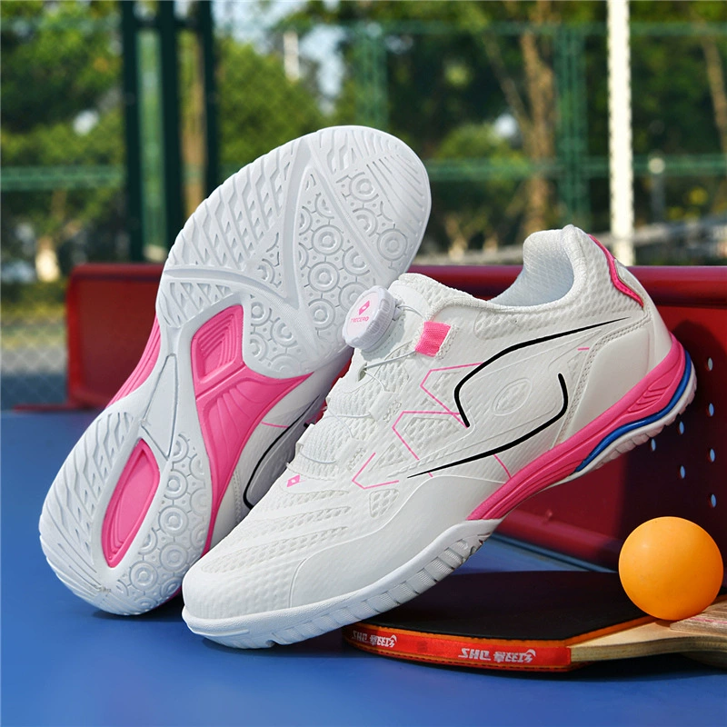 希赛龙四季款乒乓球鞋男女情侣款防滑旋转扣免系带透气比赛训练鞋