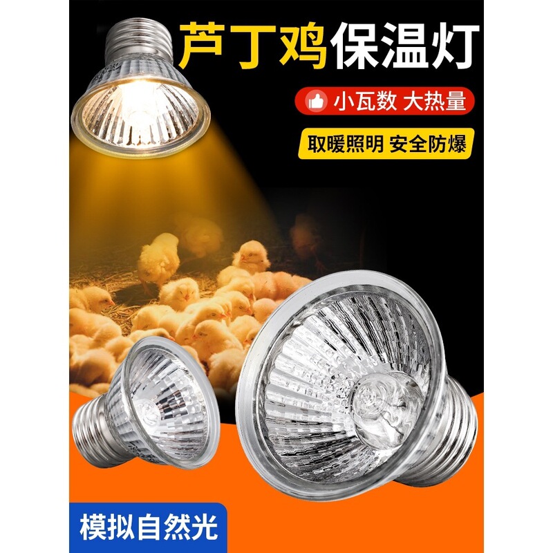 Heat Lamp for Quail Chicks, Chick Brooding Heating Lamp, Pet Reptile Basking Lamp, Turtle Sunbathing Lamp, Parrot Warming Light Bulb Heat Lamp for Quail Chicks, Chick Brooding Heating Lamp, Pet Reptile Basking Lamp, Turtle Sunbathing Lamp, Parrot Warming Light Bulb