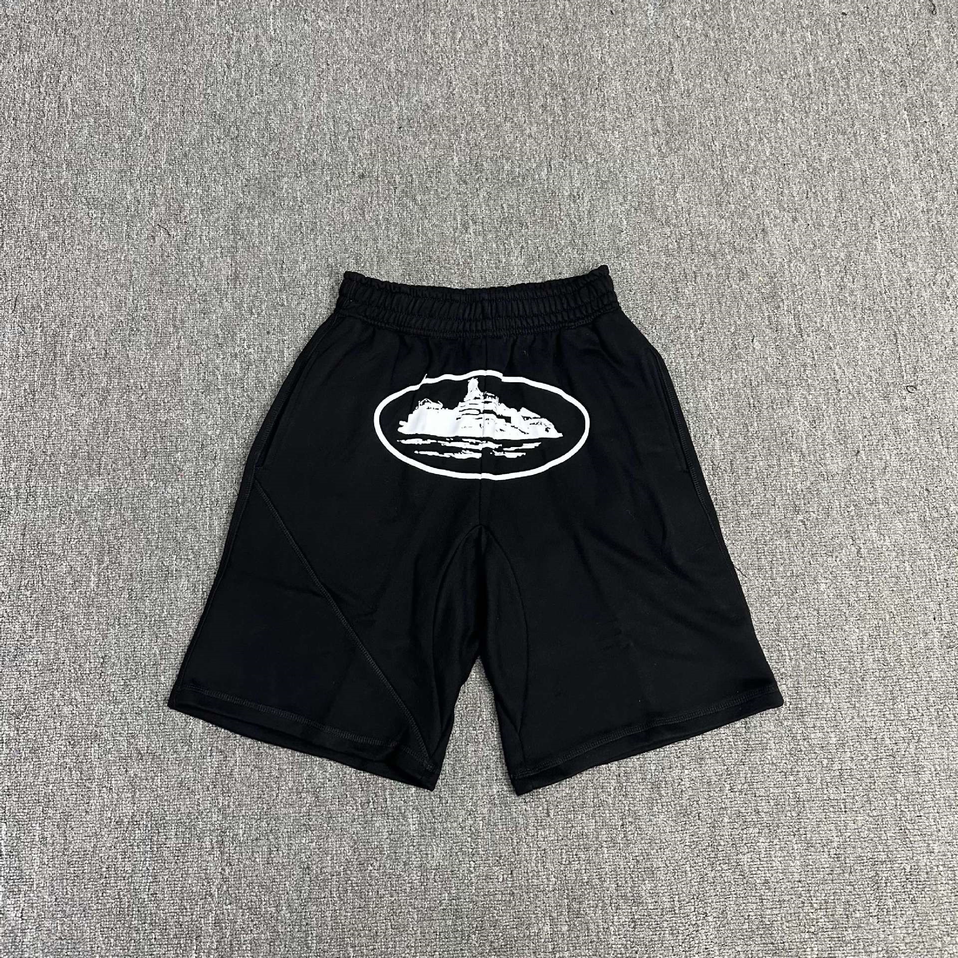 809 black and white shorts