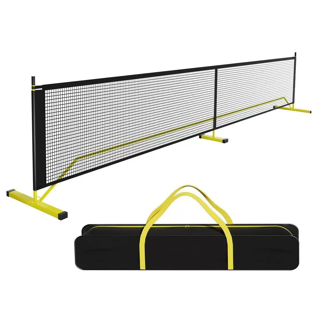 Стандартная версия pickleball портативный мобильный набор тренировочное соревнование специальная рама сетка 6.7 метров