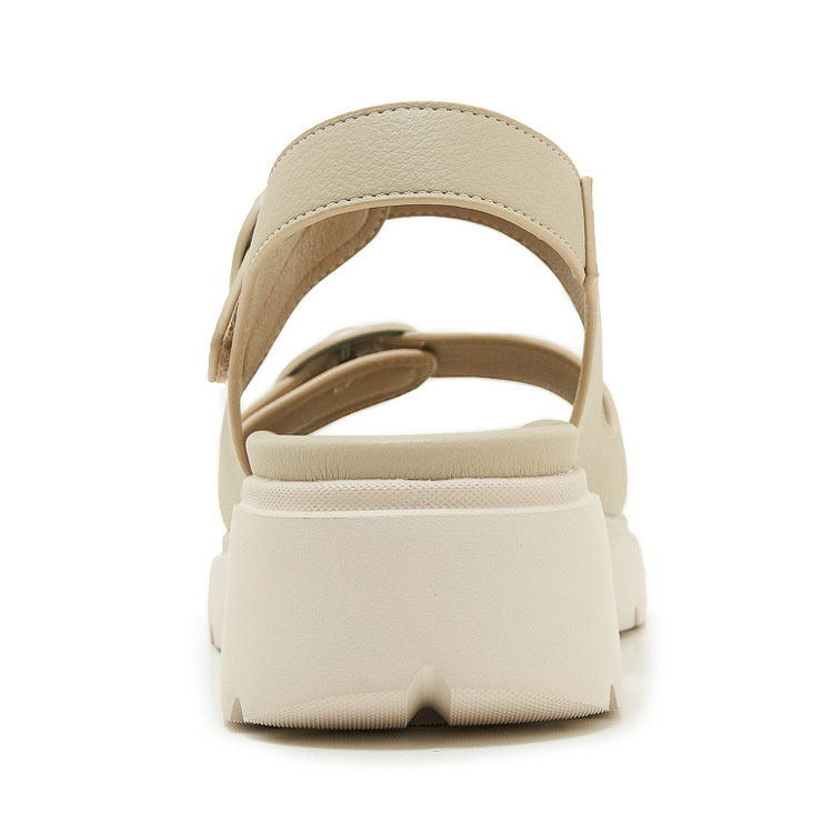 Sandal nữ quai ngang khóa kim loại đế xuồng cao gót 9 cm — màu đen, màu hồng, màu mơ chi tiết 24