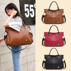 2023 new summer women's bag casual large-capacity handbag women's car stitching motorcycle bag single shoulder crossbody bag trendy