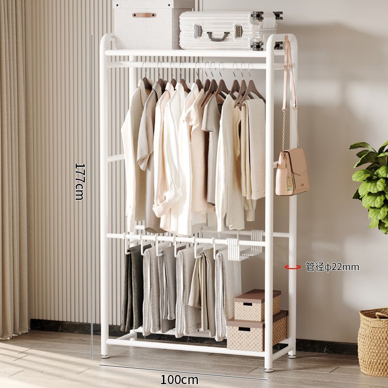 우아한 화이트 rack-100cm 탑 + 10 바지 싱글 폴
