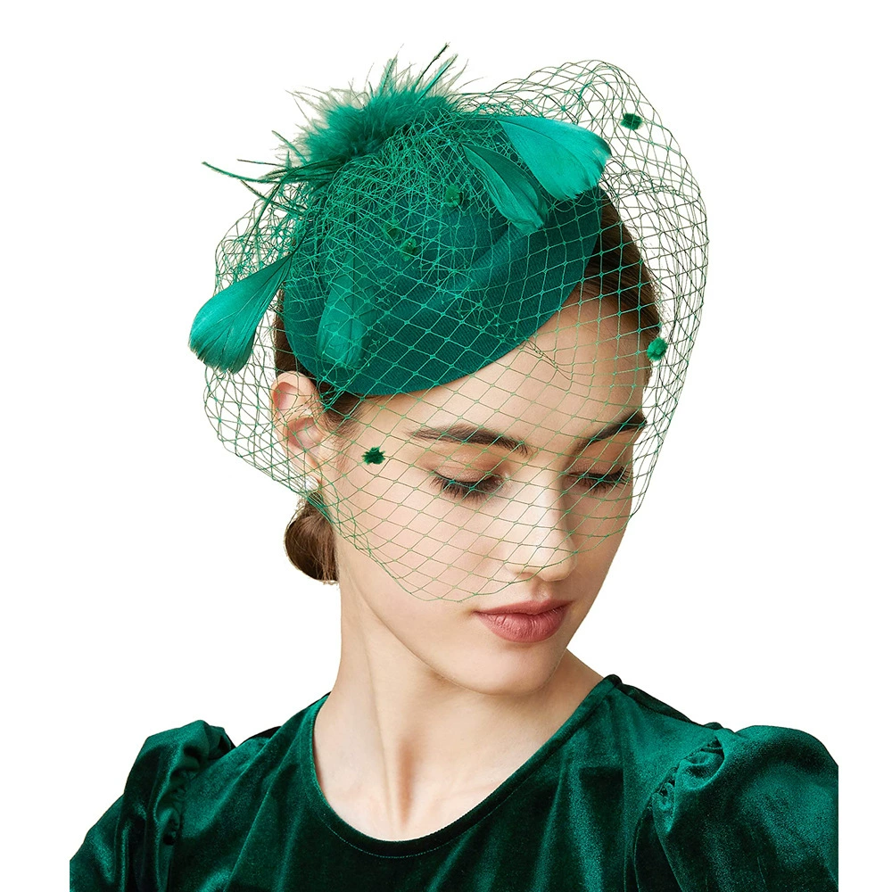 [Cross-border trading), veil, hat for bride, headband, hair accessory, European style]