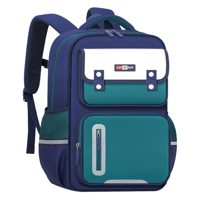 2023 Primary School Student Backpacks for Grades 1-6, British Style Backpacks for Boys and Girls, Lightweight Bags with Printed Logo and Spine Protection