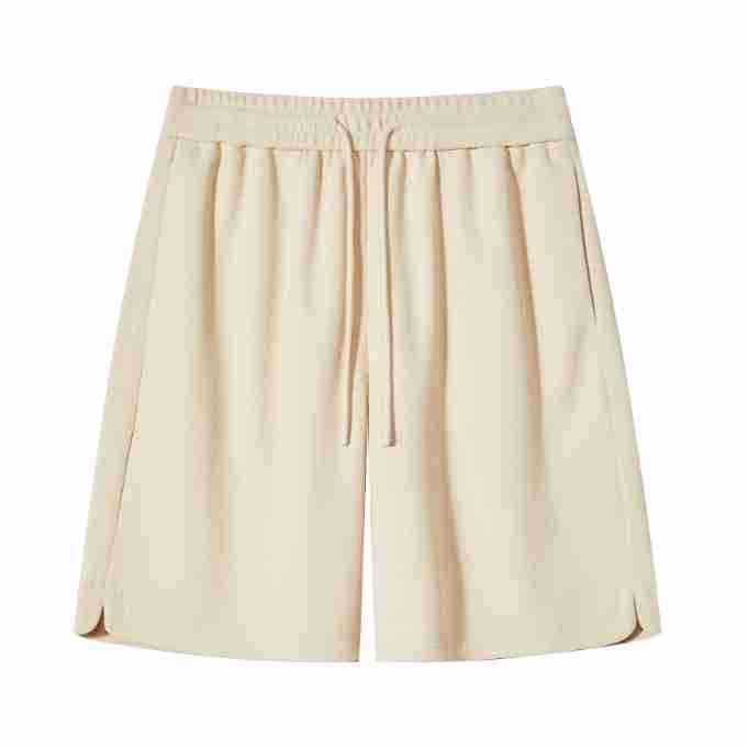 Summer new American style loose drawstring cropped pants solid color casual shorts ins fashion brand sports pants men wholesale