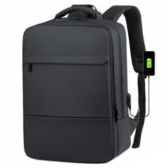 2023 New Cross-border Business Dual Shoulder Bag Large Capacity Laptop Bag Dual Shoulder Backpack Simple Commuter Bag Business Backpack
