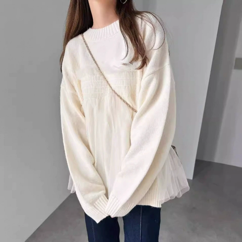 Japanese brand set, long-sleeve, sweater, (Physicals), Amazon, loose fit, Japanese and Korean