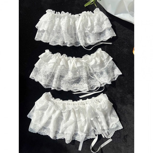 Korean Daeung Heavy Industry Lace Skirt New 2025 Ballet Short Tie Apron Skirt