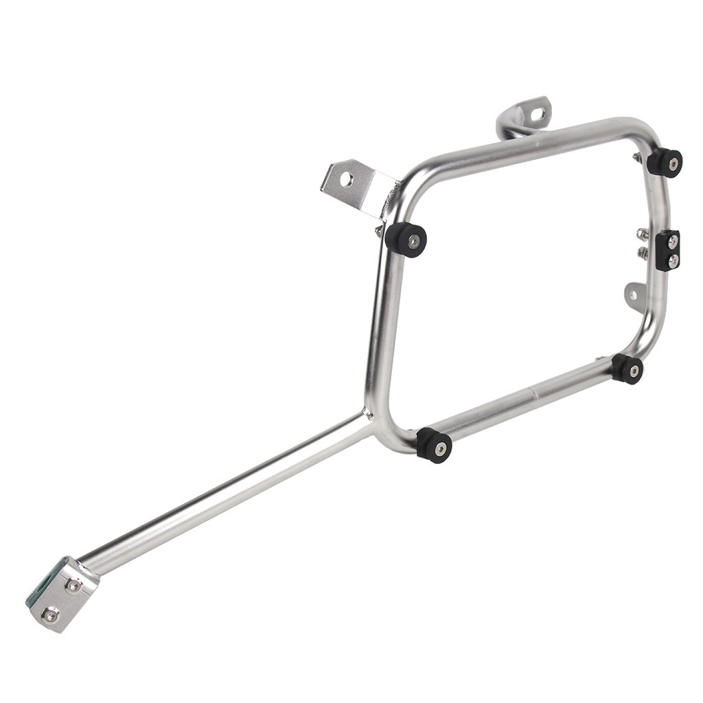 Modificación de la motocicleta adecuada para Kawasaki VERSYS-X300 caja lateral de acero inoxidable soporte instalación sin pérdidas liberación rápida marco lateral