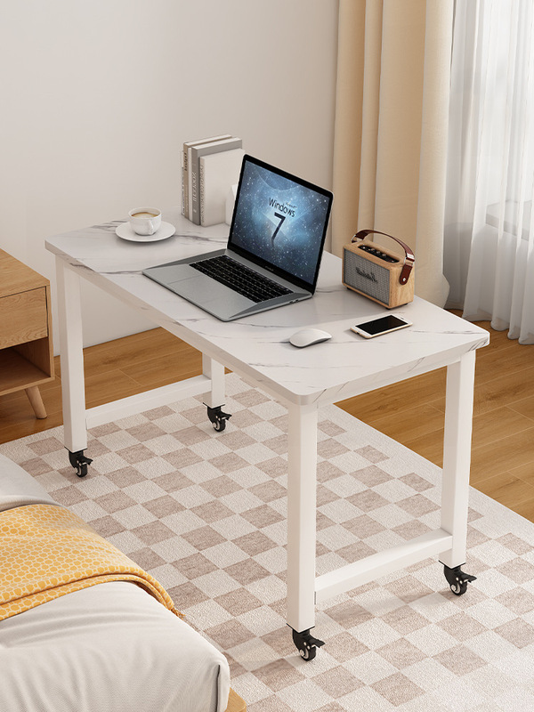 Mobile Table with Wheels Lazy Desk Student Home Dormitory Bedside Study Table Small Apartment Laptop Table