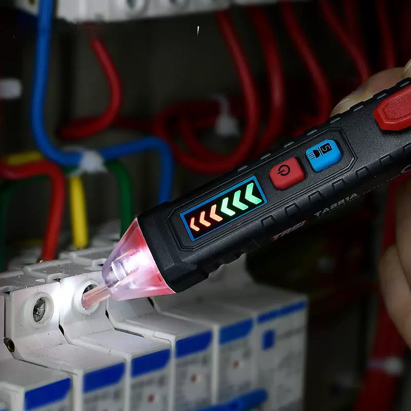 Цифровая тестовая ручка TA881A электрическая многофункциональная точка останова обнаружения линии бесконтактная Индуктивная тестовая ручка