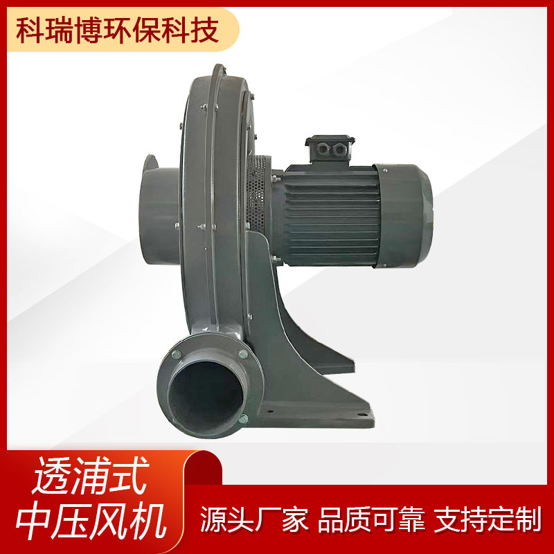 TB150透浦式风机 除尘器配套吸风机5.5KW 380V铝壳吸尘中压鼓风机