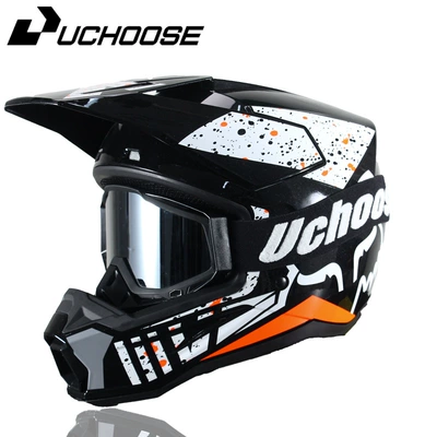 Off-Road Helmet Mountain Downhill | Motorcycle Safety Supplies - orange-shadow-goggles-xs