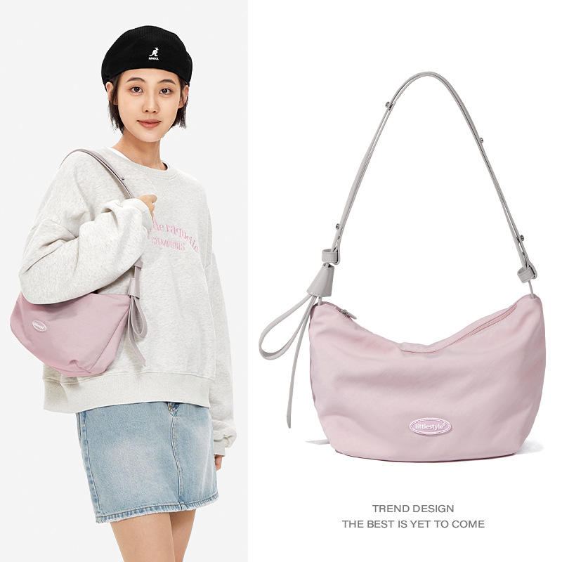 Estudiantes coreanos de ins bolsos de ocio de verano bolsos de mujer viajeros bolsos de mujer bolsos de hombro, bolsos de axilas rosas bolsos de nicho