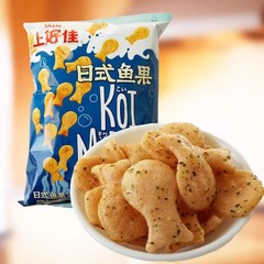 上好佳日式魚果海苔味薯片膨化休閒辦公室小吃兒童吃貨懷舊零食品