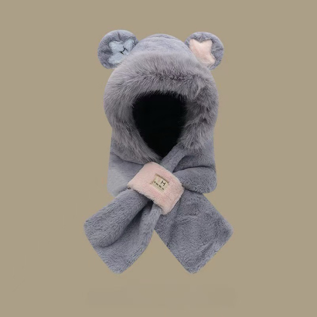 둥근귀별하늘곰 투피스세트-그레이