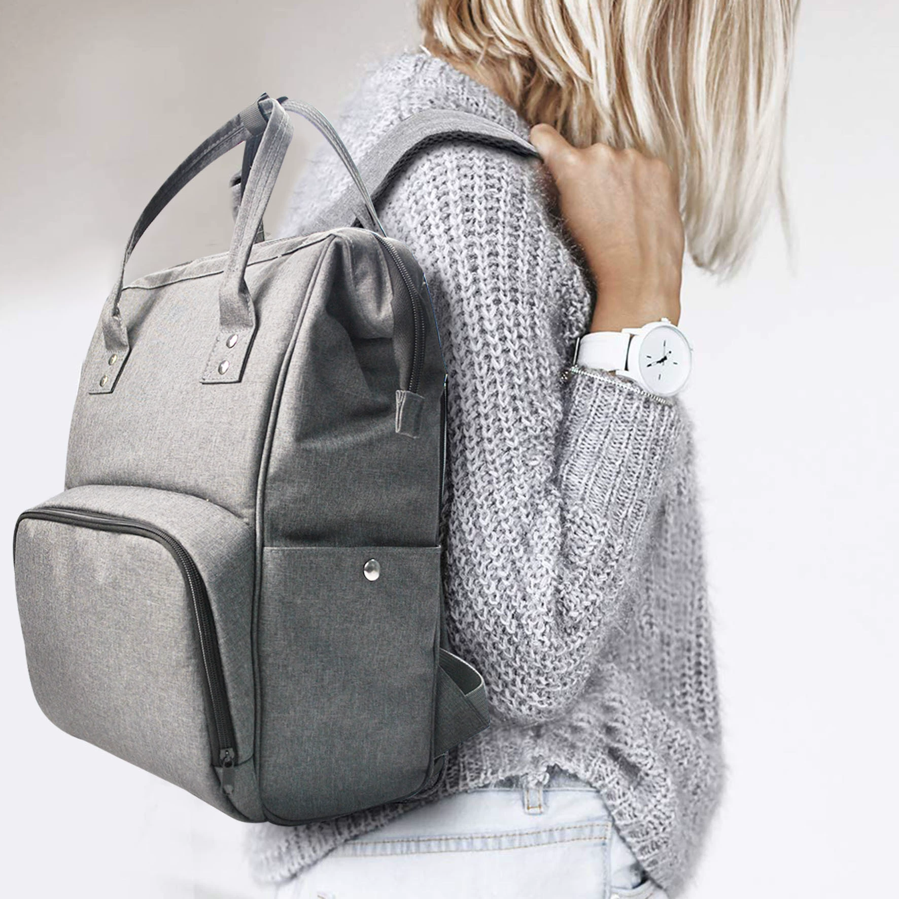 Сумка для мамы и ребенка, сумка на двойном плече, модная многофункциональная сумка для мамы с сокровищами, легкая водонепроницаемая сумка для мамы