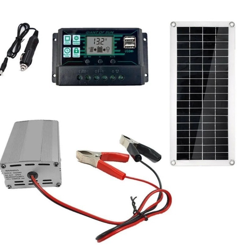 Cross-Border Exclusive Supply of 10A10W30W Solar Panel System Controller 200W Inverter Kit