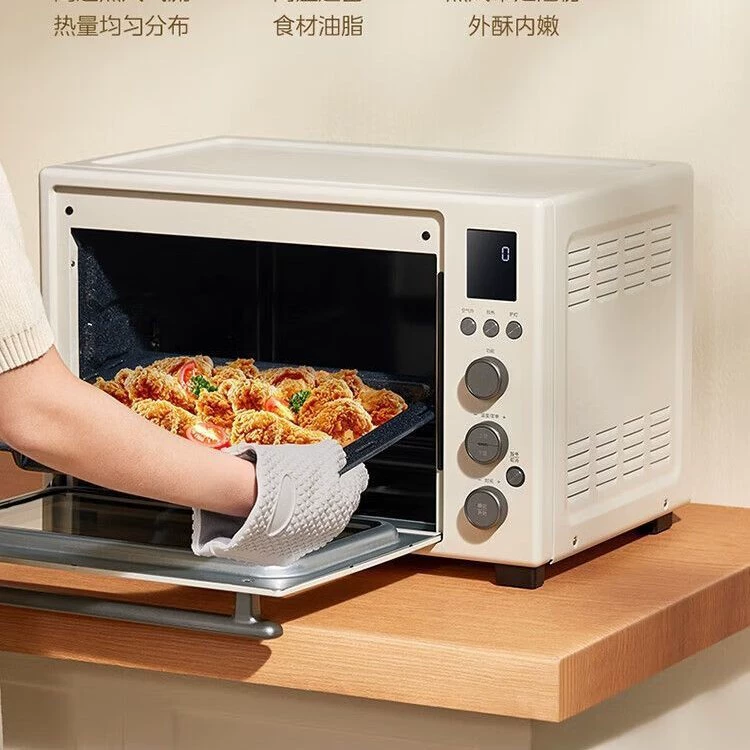 Кухонная электрическая духовка Мидитей (Midea) PT4012W с функцией воздушной жарки, умная эмалированная духовая камера 40 литров, горячий воздух, вихрь