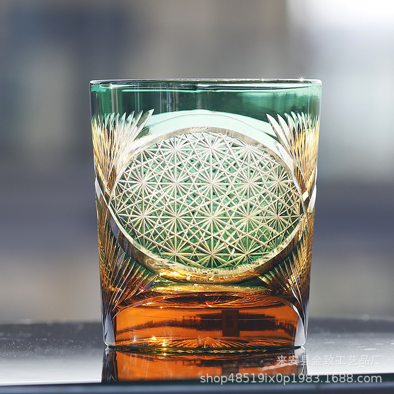 Copa de cristal Edo de estilo japonés, copa de whisky, copa de vino hecha a mano de alta calidad, copa de bar, copa de cerveza, regalo