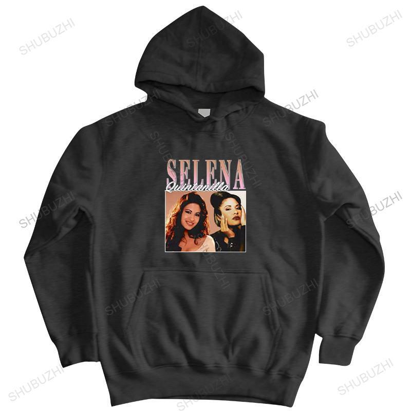 Homme cotton hoodies TOPS SELENA QUINTANILLA zipper Men