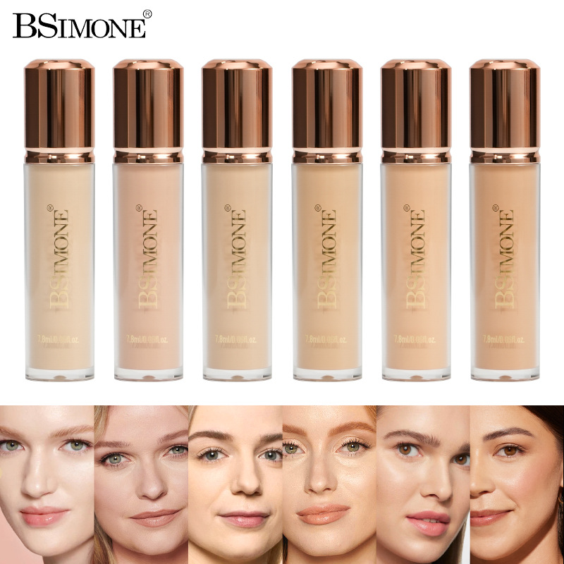 Excluido para correctores transfronterizos, base líquida hidratante e hidratante de larga duración sin maquillaje, base líquida, impermeable y antitranspirante, piel seca, sin tapar, base líquida en polvo