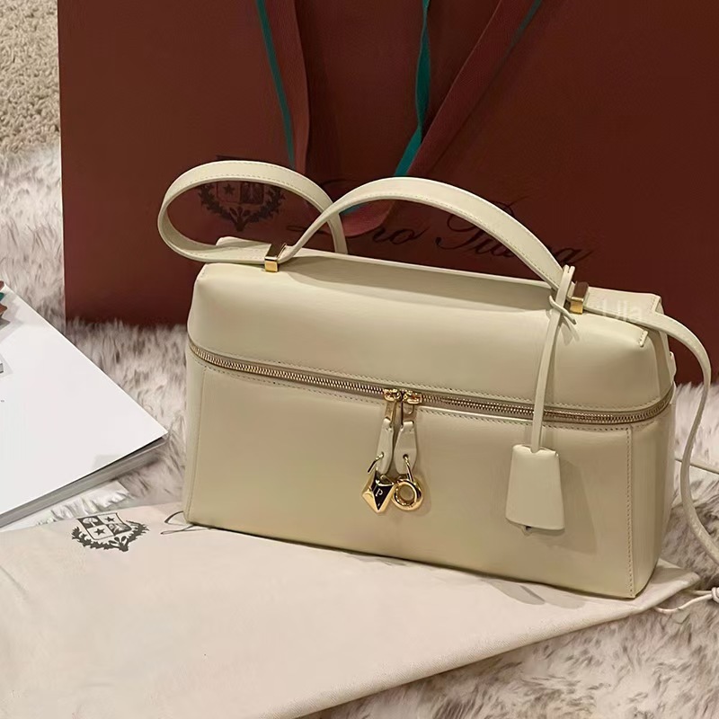 [재고] 국경 뉴 로로 * PIANA27 박스 엑스트라 백 가죽 어깨 크로스 바디 핸드백