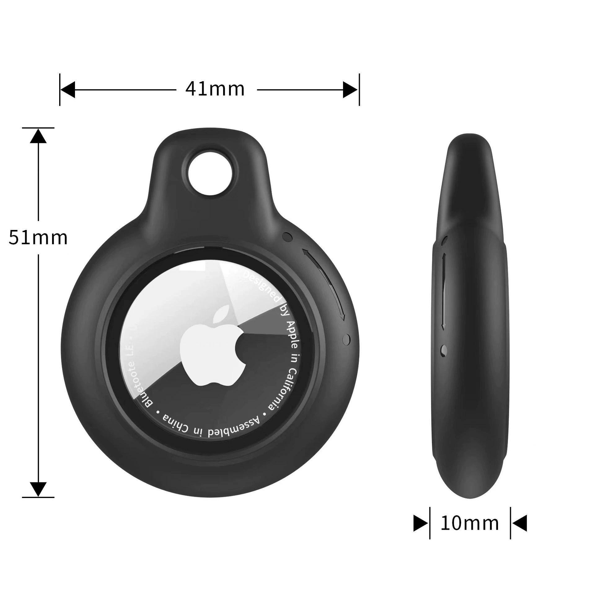 Защитный чехол для Apple AirTag из ПК, поворотный snap, против потери, тройная защита AirTag2