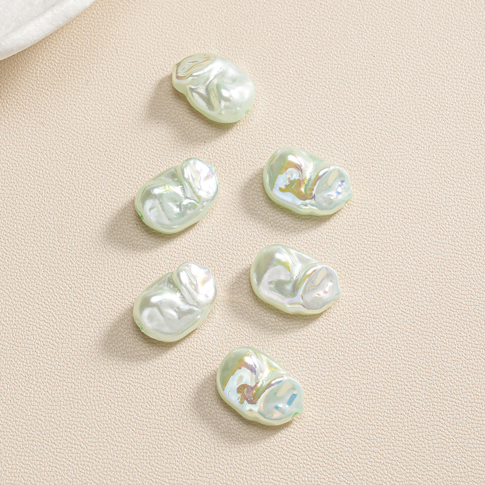 30 ABS barroco de forma especial piedra pequeña perla ovalada con cuentas pulsera de bricolaje collar accesorios de joyería lote suelto