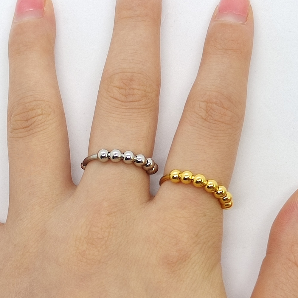 Women'S Gender Wholesale Jewelry Fashion Geometric 304 Stainless Steel Plating Stainless Steel Rings