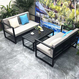 户外桌椅组合花园小区庭院售楼处园林景观金属铁艺休闲圆桌子椅子