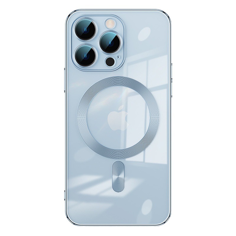 Funda para teléfono móvil iPhone17Pro, galvanoplastia de succión magnética, película de lente transparente, cubierta protectora con todo incluido Apple 16