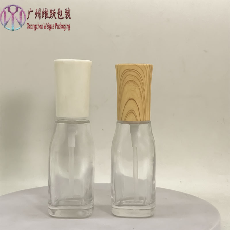 源头厂家批发40毫升精华瓶泵头乳液瓶40ml玻璃瓶化妆品分装瓶现货