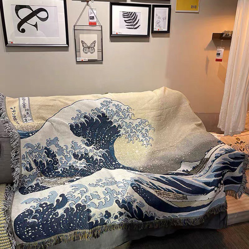 American-Style Line Blanket, Outdoor Camping Blanket, Bohemian Blanket, Ethnic Style Picnic Tablecloth, Sofa Blanket, Tapestry Customization American-Style Line Blanket, Outdoor Camping Blanket, Bohemian Blanket, Ethnic Style Picnic Tablecloth, Sofa Blanket, Tapestry Customization