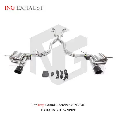 Suitable for Jeep Grand Cherokee SRT 6.2L, stainless steel high-flow mid-section exhaust system (Exhaust pipe)