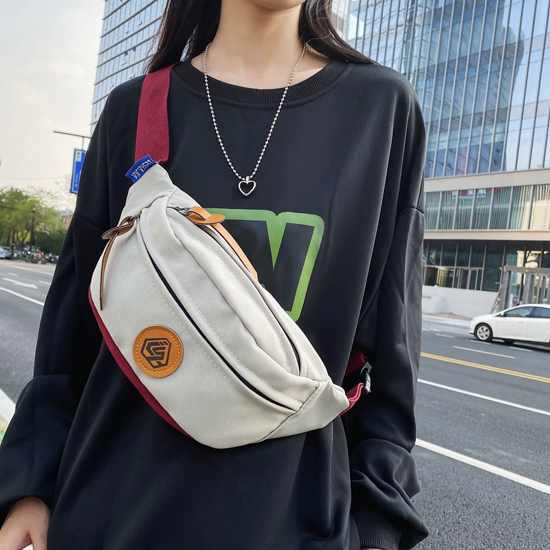 Trend chest bag for leisure, one-shoulder bag, wholesale, Korean style