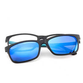 TJ001新款时尚塑钢眼镜架女套镜磁吸式夹片双层近视偏光太阳镜男