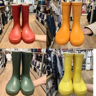 New Water Boots, Water Shoes, Waterproof Mid-Tube Parent-Child Fashion Rain Boots, Women's Non-Slip Rain Boots, Parent-Child Rubber Shoes, Lightweight