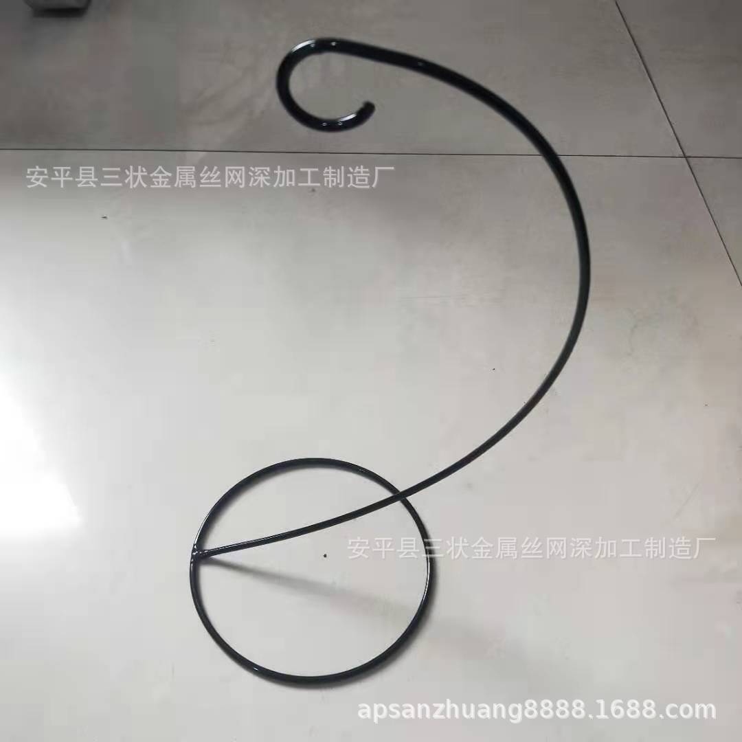 加工生产微景观吊篮支架铁艺挂钩支架生态瓶挂植物挂钩吊瓶铁架