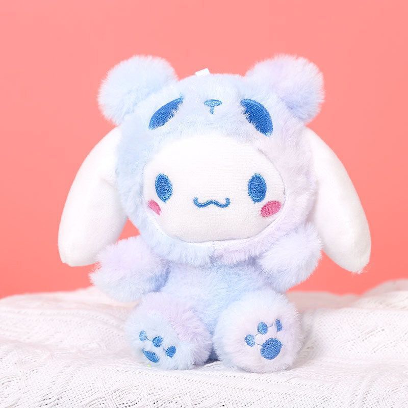 Lindo sanrio floral de peluche pequeño colgante de dibujos animados coolomi llavero de cuatro pulgadas máquina de agarre muñeca al por mayor