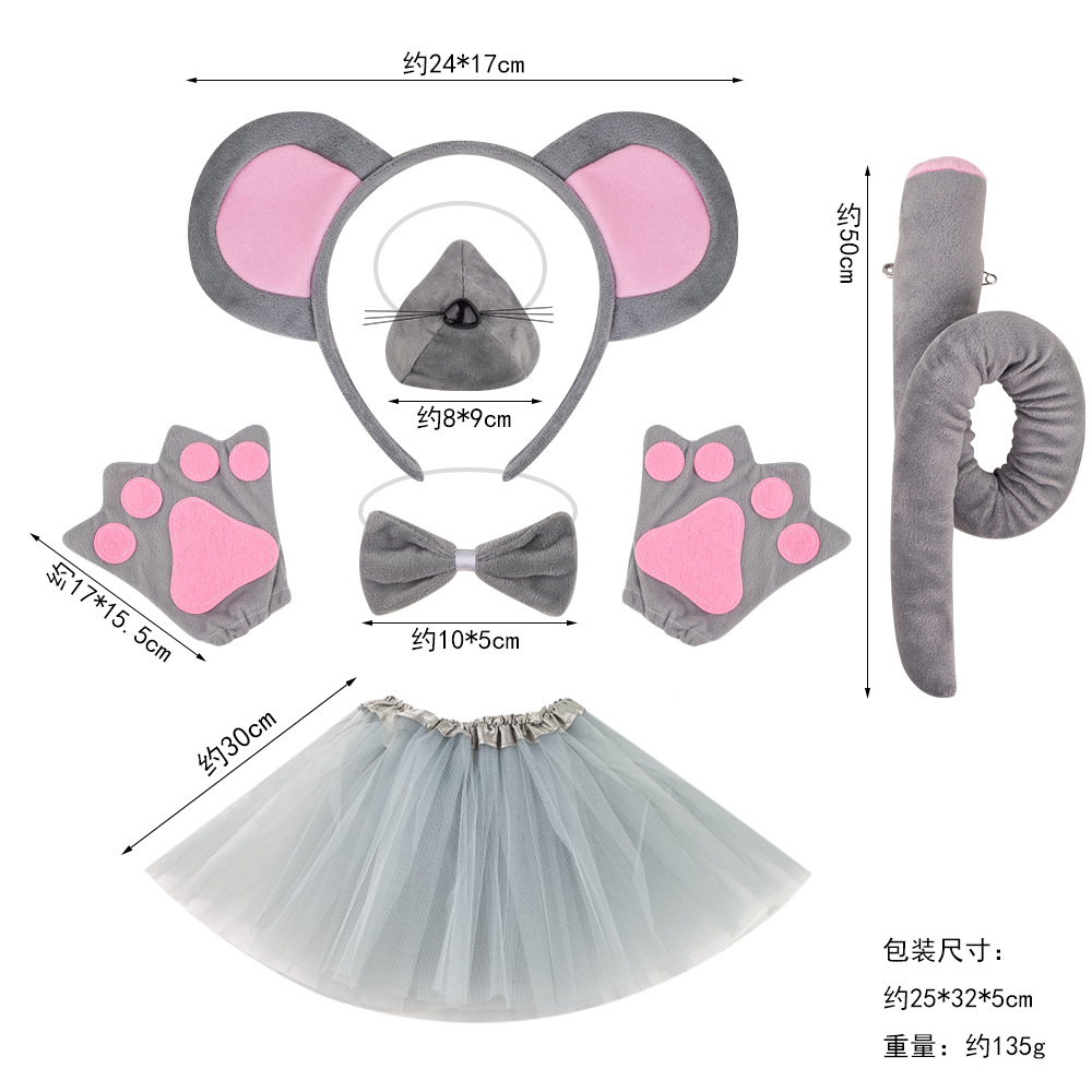 Nuevo tocado de animales de Halloween suministro transfronterizo Venta caliente diadema de ratón lindo Mickey Mouse diadema oreja