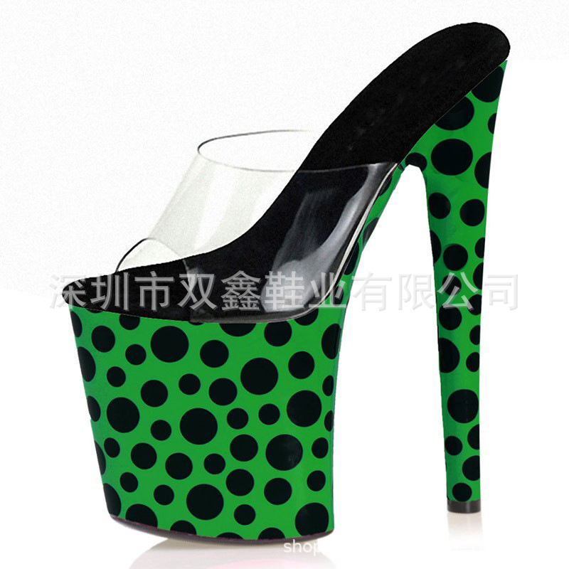 Zapatillas cubiertas 20cm, sandalias pole dance