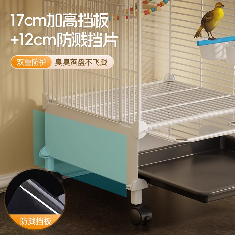 鳥かごのオウムのかごの家庭用の大きいサイズの虎の皮の玄鳳の牡丹の八兄の専用の新型の豪華な別荘は繁殖箱を持ちます。|undefined