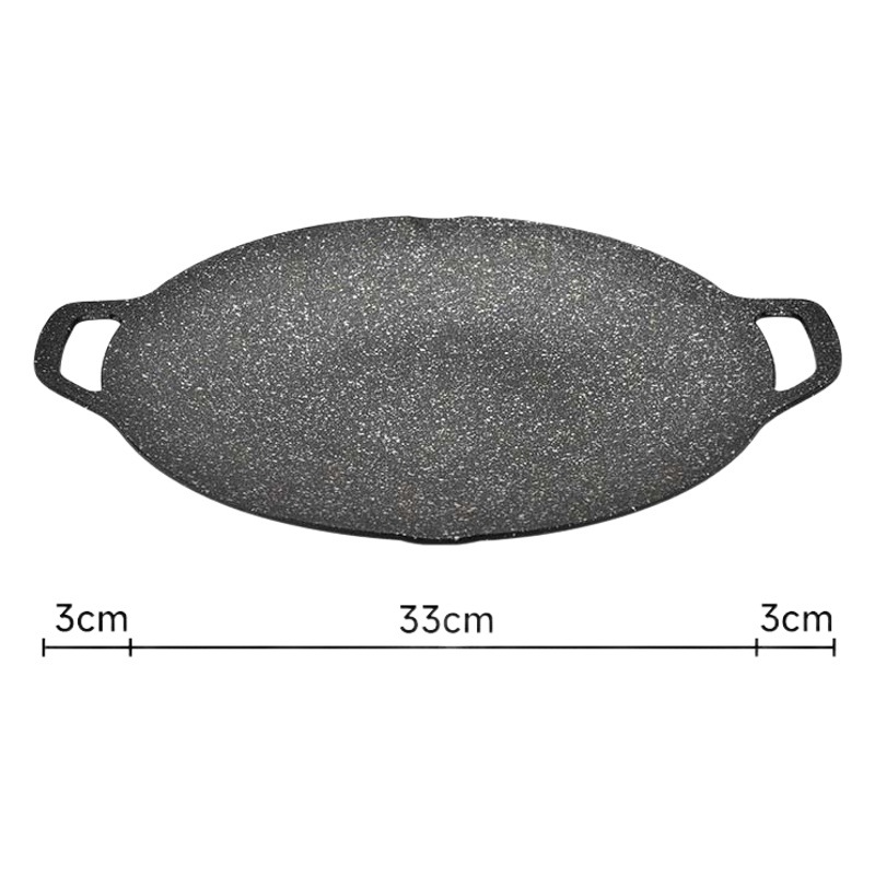 Bandeja de barbacoa para acampar al aire libre Hanle, estufa de casete sin humo para el hogar, plato de barbacoa antiadherente, molde para hornear de aluminio de hierro fundido de piedra médica